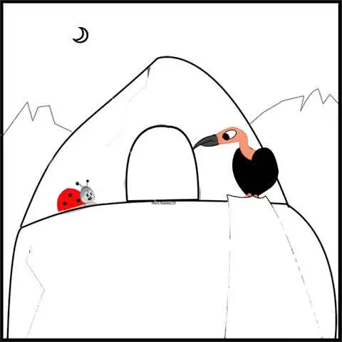 Ladybug visits Guru Buzzie the Buzzard at his home in the Himalayan mountains, and asks, "Are humans really clever but clueless?"